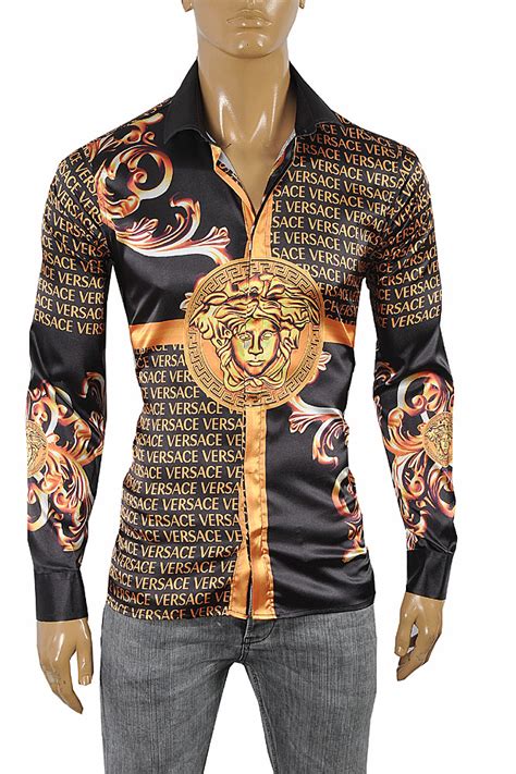 mens versace collection shirt|Versace style shirts for men.